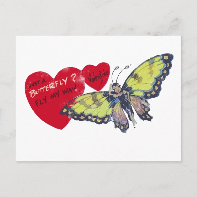 Vintage Valentine Helg Vykort (Framsida)