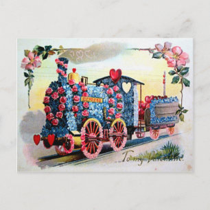 Vintage Valentine Helg Vykort