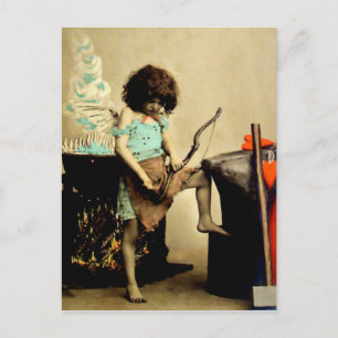 Vintage Valentine Helg Vykort