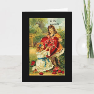Vintage Valentine Helgkort
