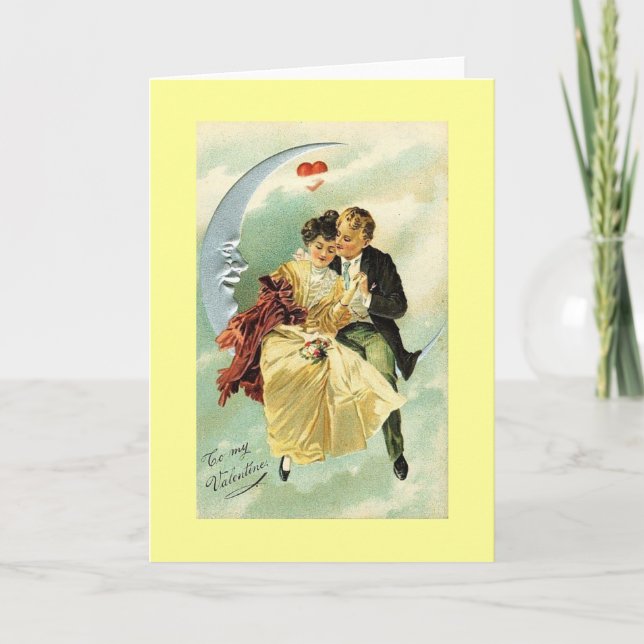 Vintage Valentine Helgkort (Framsida)