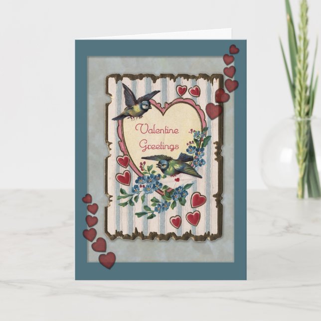 Vintage Valentine Helgkort (Framsida)