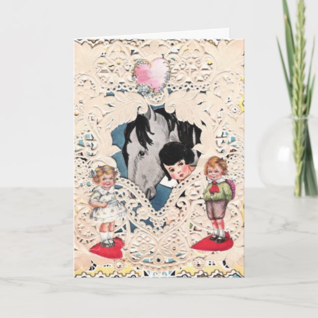 Vintage Valentine Helgkort (Framsida)