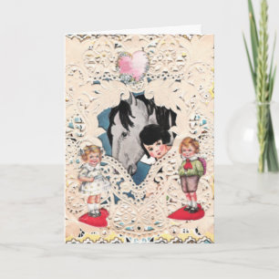 Vintage Valentine Helgkort