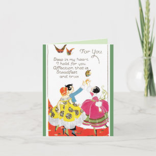 Vintage Valentine Helgkort