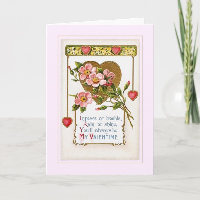 Vintage Valentine Helgkort (Framsida)