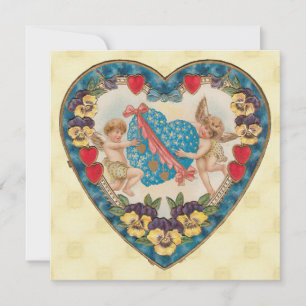 Vintage Valentine Inbjudningar
