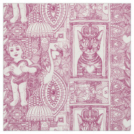 vintage valentine kitsch cherry rosa tyg