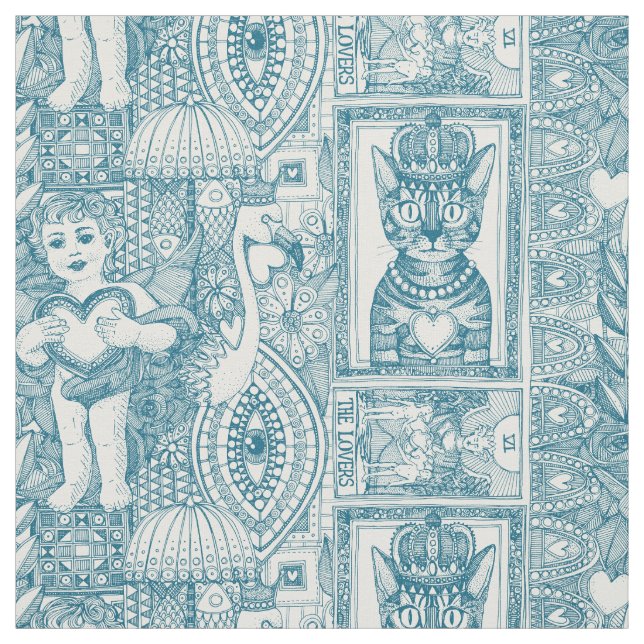 vintage valentine kitsch spp. tyg (Provkarta)