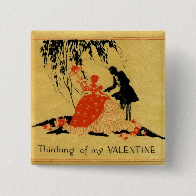 Vintage Valentine Knapp (Framsida)