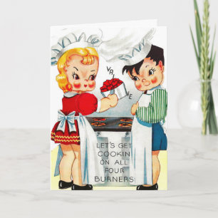 Vintage Valentine, kokning Helgkort