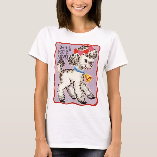 Vintage Valentine Lamb Tee Shirt (Framsida)
