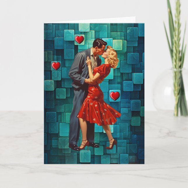 VINTAGE VALENTINE LIDENSKAP KORT (Framsida)