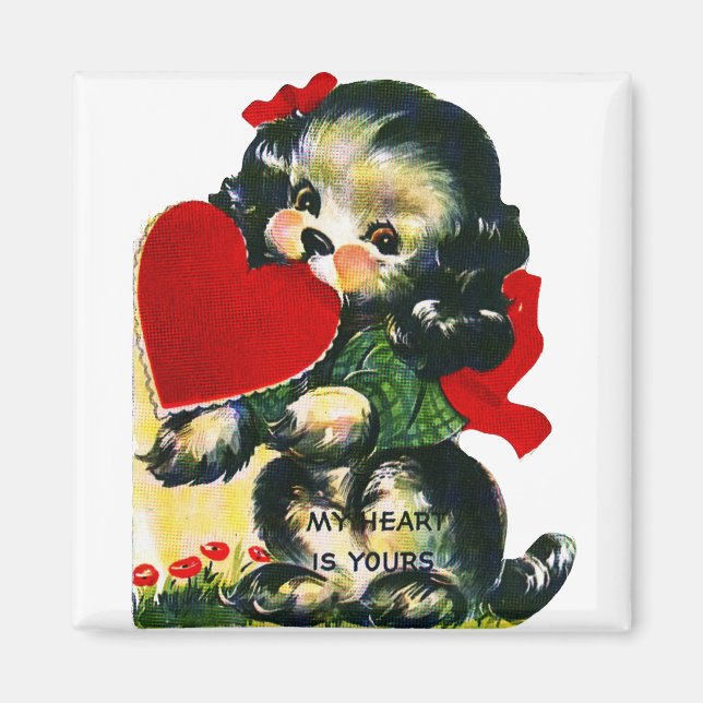 Vintage Valentine Magnet (Framsidan)