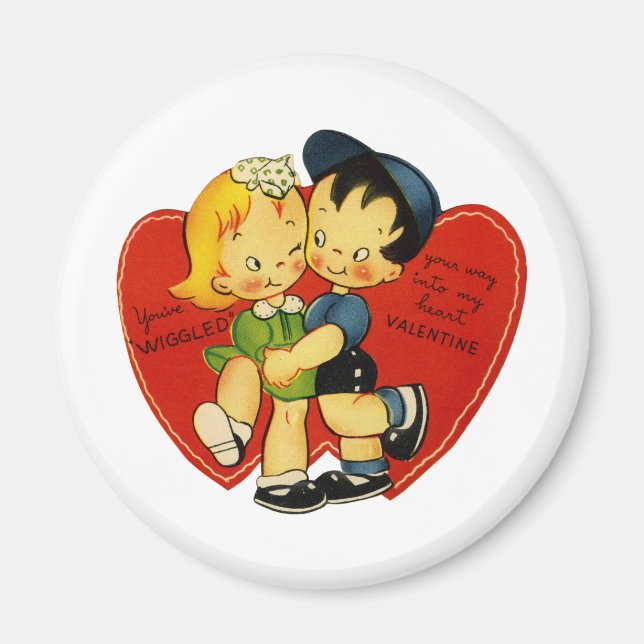 Vintage Valentine Magnet (Framsidan)
