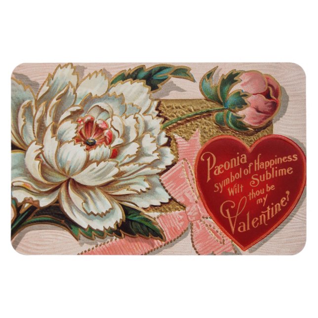 Vintage Valentine magnet (Horisontell)