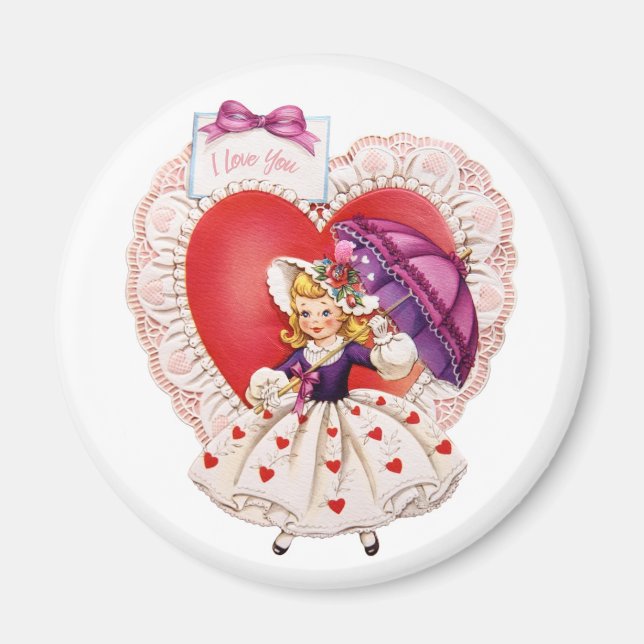 Vintage Valentine magnet (Framsidan)