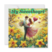 Vintage Valentine ~MY SWEETHEART ~ Couple ~