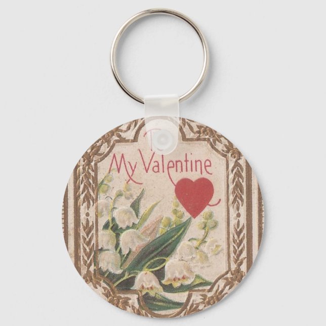 Vintage Valentine Nyckelring (Framsida)