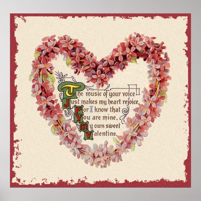 Vintage Valentine Poster (Framsidan)