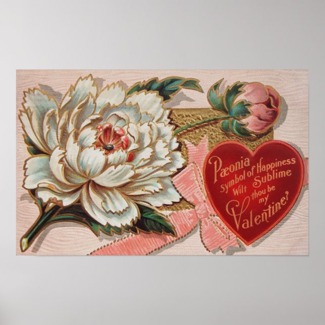 Vintage Valentine poster (Framsidan)