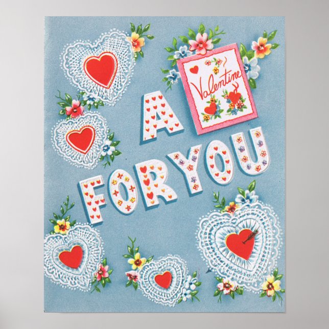 Vintage Valentine Poster (Framsidan)