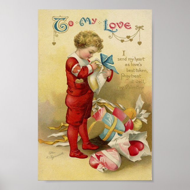 Vintage Valentine Poster (Framsidan)