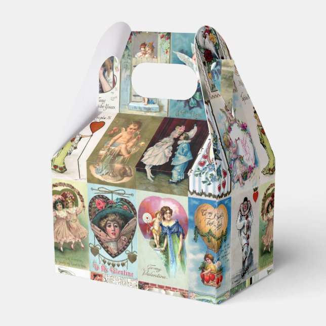 Vintage Valentine Presentaskar (Baksidan Sidan)