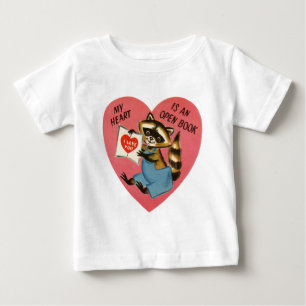Vintage Valentine tvättbjörn T Shirt