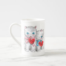 Vintage Valentine (valfritt eget namn mugg)