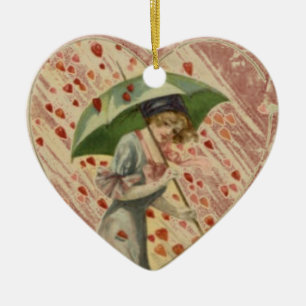 Vintage Valentine Victorian Dam Ornament