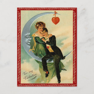 Vintage Valentine vycard Helg Vykort