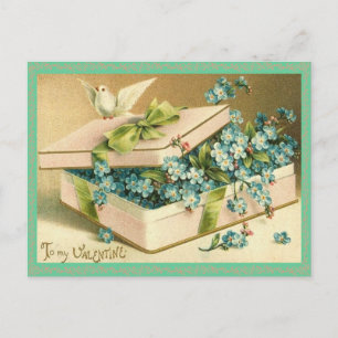 Vintage Valentine vycard Helg Vykort