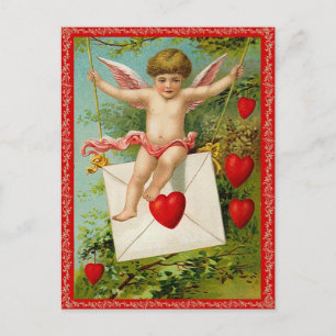 Vintage Valentine vycard Helg Vykort