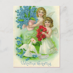 Vintage Valentine vycard Helg Vykort