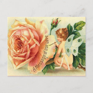 Vintage Valentine vycard Helg Vykort