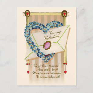 Vintage Valentine vycard Helg Vykort