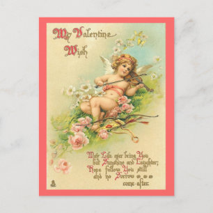 Vintage Valentine vycard Helg Vykort