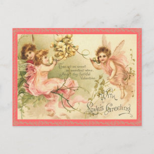 Vintage Valentine vycard Helg Vykort