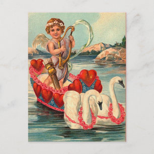 Vintage Valentine vycard Helg Vykort