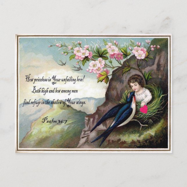 Vintage Valentine vycard Helg Vykort (Framsida)