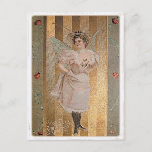 Vintage Valentine vycard Helg Vykort (Framsida)