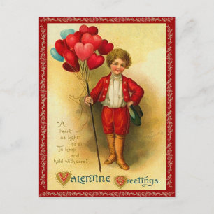 Vintage Valentine vycard Helg Vykort