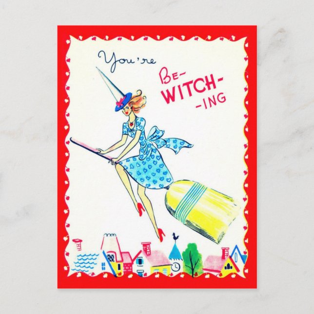 Vintage Valentine vycard Helg Vykort (Framsida)