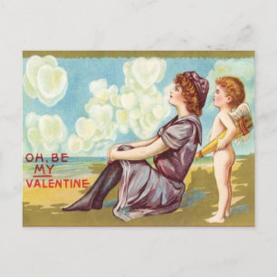 Vintage Valentine vycard Helg Vykort
