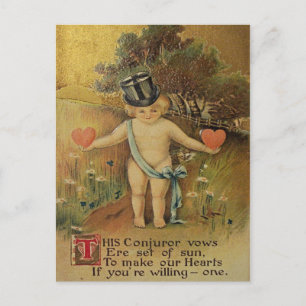 Vintage Valentine vycard Helg Vykort