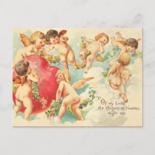 Vintage Valentine vycard Helg Vykort