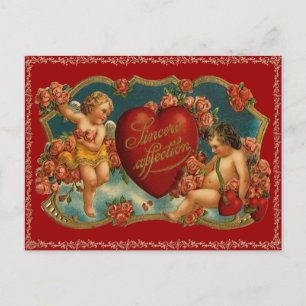 Vintage Valentine vycard Helg Vykort