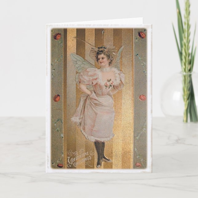 Vintage Valentine vycard Helgkort (Framsida)