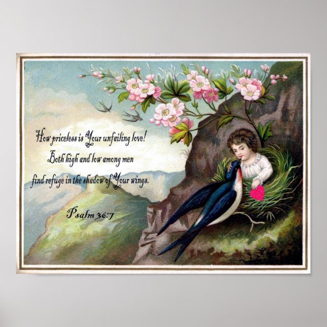 Vintage Valentine vycard Poster (Framsidan)